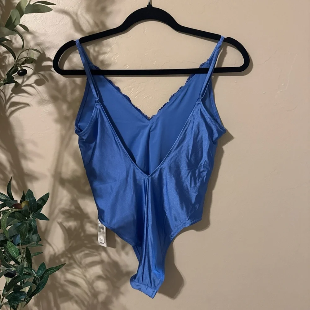 aerie Satin Lace Trim swimsuit - Picture 8 of 8